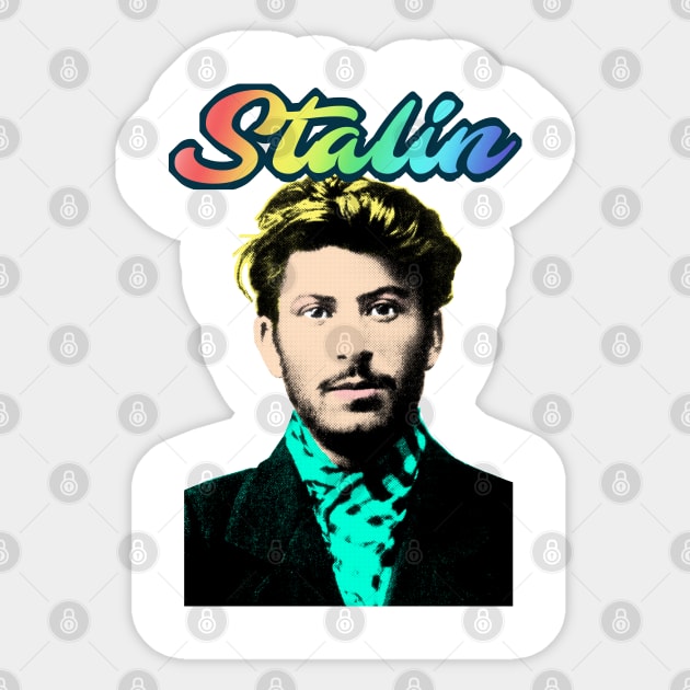 Stalin Pop Art Tribute Sticker by DankFutura